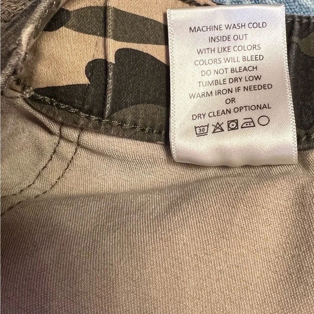 Mica Denim Camouflage High-Rise Utility Joggers